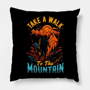 Take a Walk to the mountain | Hiking Pillow