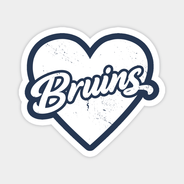 Vintage Bruins School Spirit // High School Football Mascot // Go Bruins Magnet by SLAG_Creative