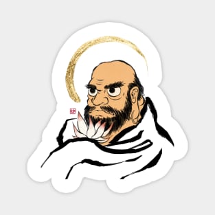 Minhwa: Bodhidharma A Type (Korean traditional/folk art) Magnet