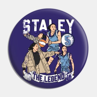 Dawn staley the legend drawing Distressed Pin