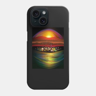 Lake in the Desert at Night Phone Case