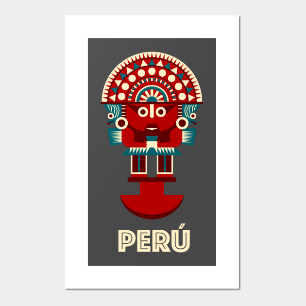 Peru Tumi Peru Affiche Et Impression D Art Teepublic Fr