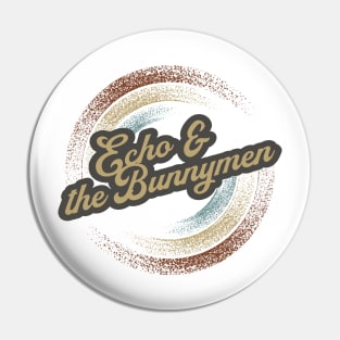 Echo & the Bunnymen Circular Fade Pin