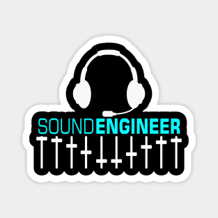 Sound engineer, audio engineering, headset, equalizer Magnet