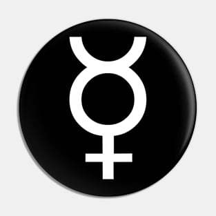 Mercury Alchemical Symbol Pin