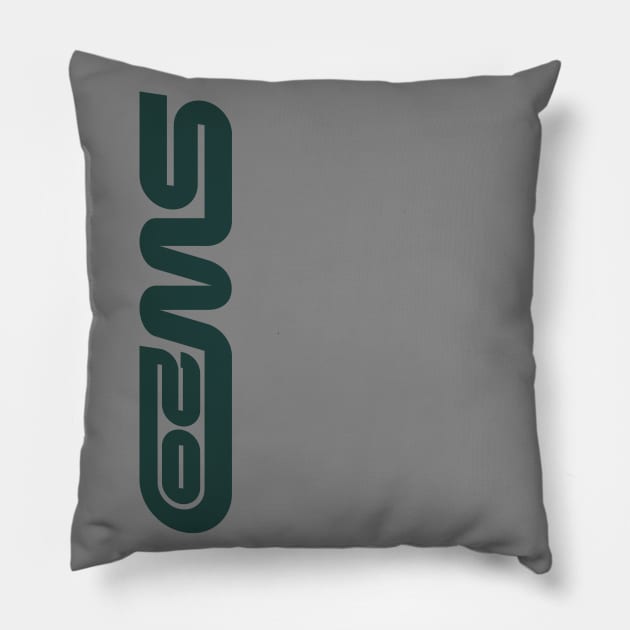 SW20: the Phoenix Soars Again (dark emerald pearl) Pillow by PRS_Designs_787