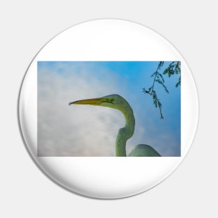 Great egret of Florida Pin