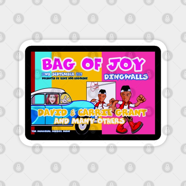 Bag of Joy David and Carrie Magnet by EnceladusWaters