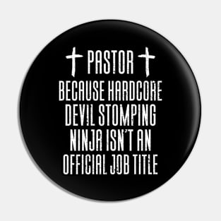 Pastor Church Jesus Pin