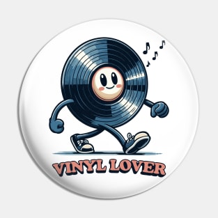 Vinyl Lover  / Vinyl Geek Design Pin