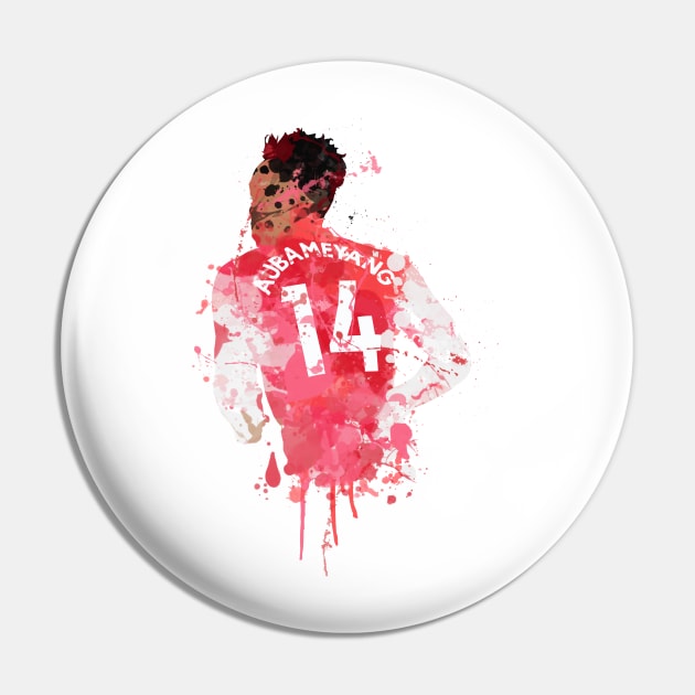 Aubameyang Art Pin by FootballArcade