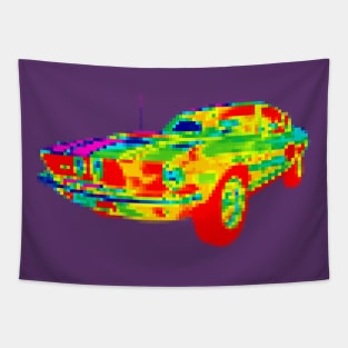 Mustang Pixelized Thermo Look Tapestry