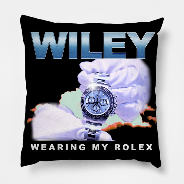 Wiley Wearing My Rolex Pillow by Karyljnc