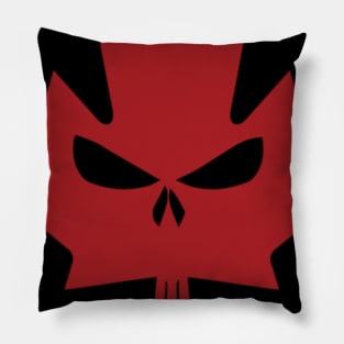 Niche Skull Island Mod Art  Canadian Maple Skull Red Pillow