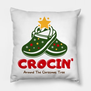 Crocin' Around The Christmas Tree Pillow