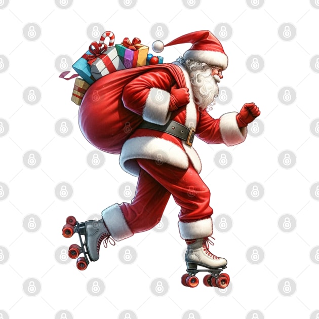 Santa Delivering Gifts by Chromatic Fusion Studio