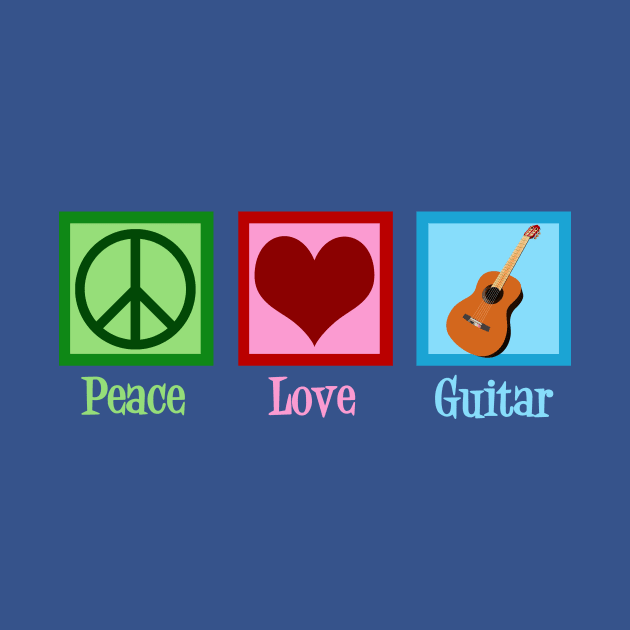 Peace Love Guitar by epiclovedesigns