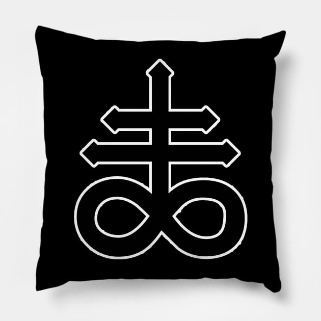 Sigil of Leviathan (Satan) Pillow by kaliyuga