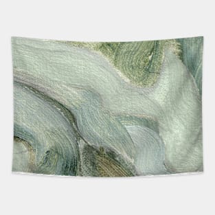 Mint Green Abstract Art Tapestry