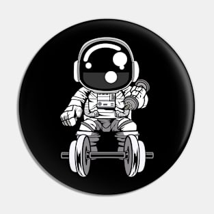 Astronaut Gym Pin