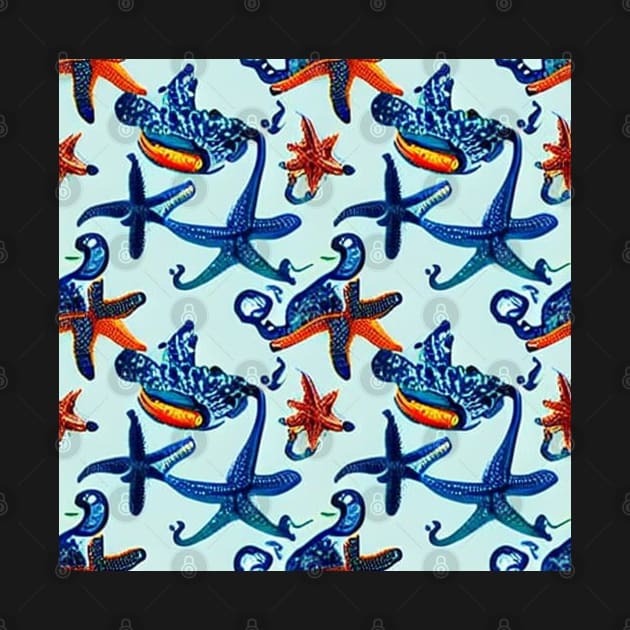 Starfish Abstract Pattern by TrapperWeasel