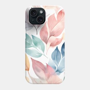 Pastel Leaves Phone Case