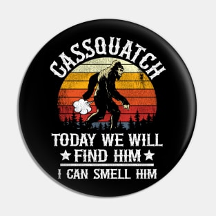 Funny Bigfoot Gassquatch Fart Sasquatch Vintage Pin