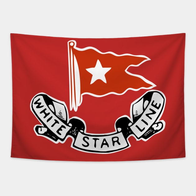 White Star Line Tapestry by MindsparkCreative