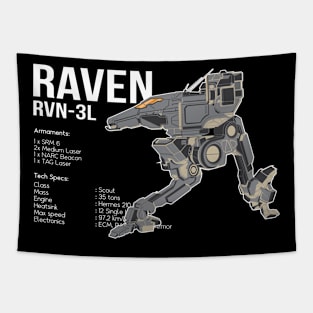 Mechwarrior Raven RVN-3L Black Tapestry