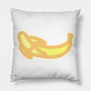 A Single Peeled Banana Pillow