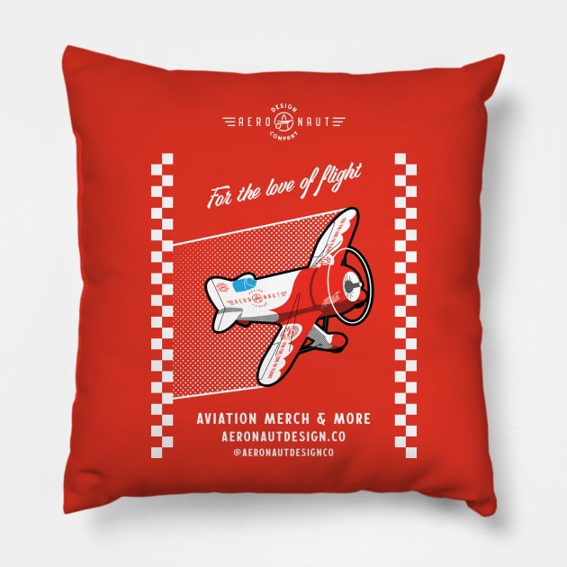 Aeronaut Design Co promo v2 Pillow by AeronautDesignCo