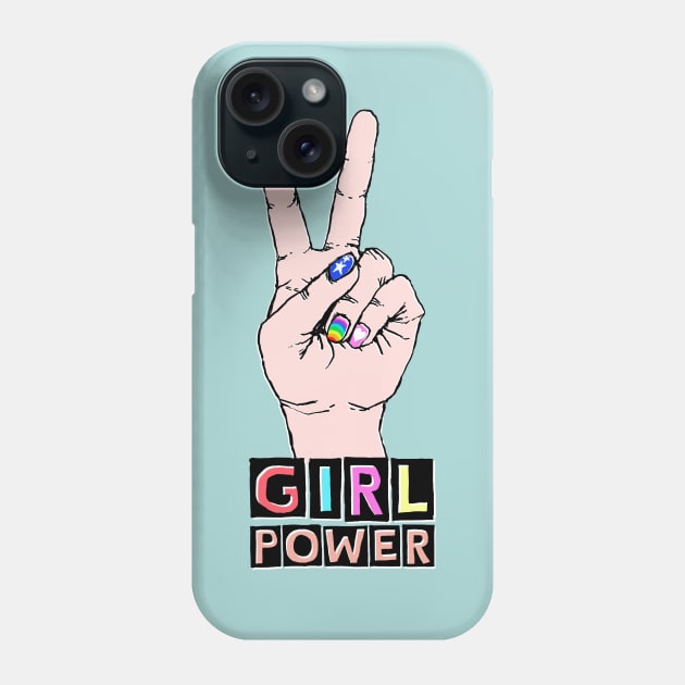 hey K's GIRL POWER Phone Case by heyK