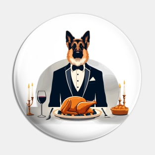 German Shepherd Thanksgiving Pin