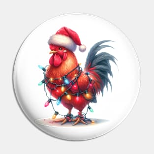 Chicken Wrapped In Christmas Lights Pin