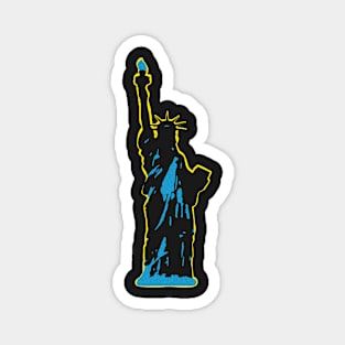 Minimalist Statue of Liberty Popart Magnet