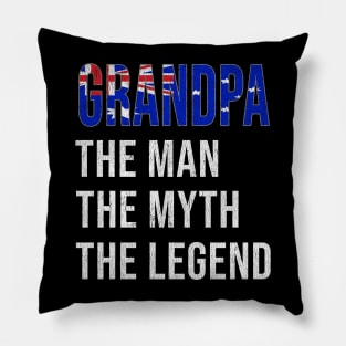 Grand Father Australian Grandpa The Man The Myth The Legend - Gift for Australian Dad With Roots From  Australia Pillow