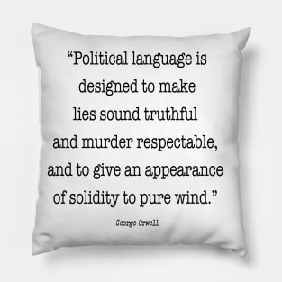 Political Language Pillow