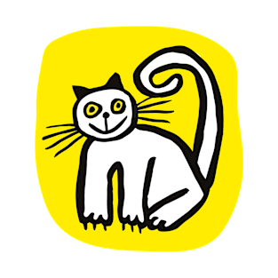 Happy Cat in Yellow T-Shirt