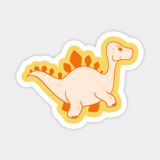 Orange Dino Magnet