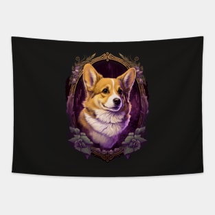 Welsh Corgi Royal Portrait Tapestry