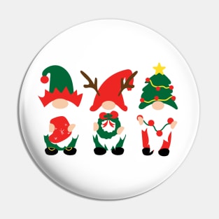 Christmas Gnome Family III Pin