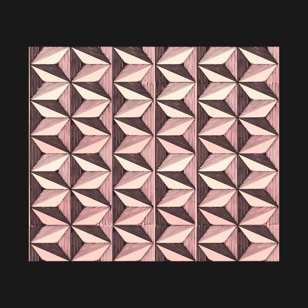 optical triangles (black and pink) by BessoChicca