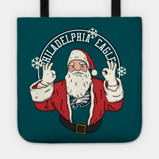 Santa Claus Loves Philadelphia Eagles Tote