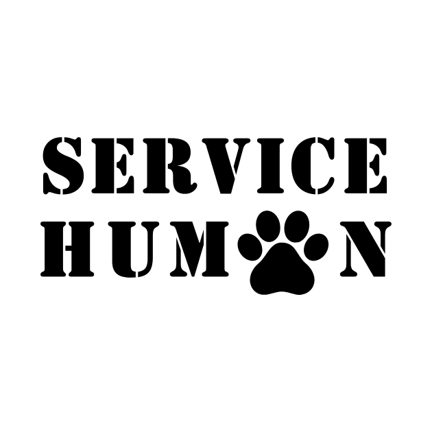 Service Human in Stencil Font by little osaka shop