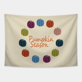 COZY PUMPKIN SEASON PATCH PATTERN AUTUMN FALL SEASON Tapestry