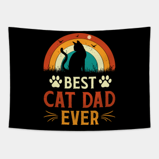 Best Cat Dad Ever t-shirt Tapestry