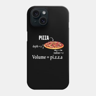 Maths Nerd Pizza Lovers Volume Formula Geek Math Teacher Phone Case