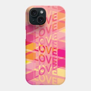 Love Ribbons in Pinks and Yellows Phone Case