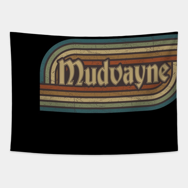 mudvayne vintage stripes Tapestry by paintallday