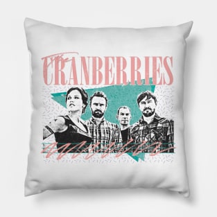 The Cranberries // Faded Vintage Look Original Design Pillow